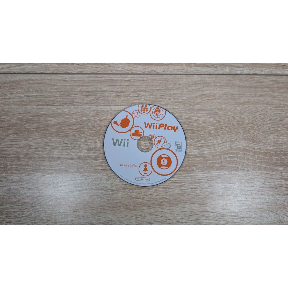 Wii Play (Nintendo Wii, 2007) Disc Only – Tested & Working